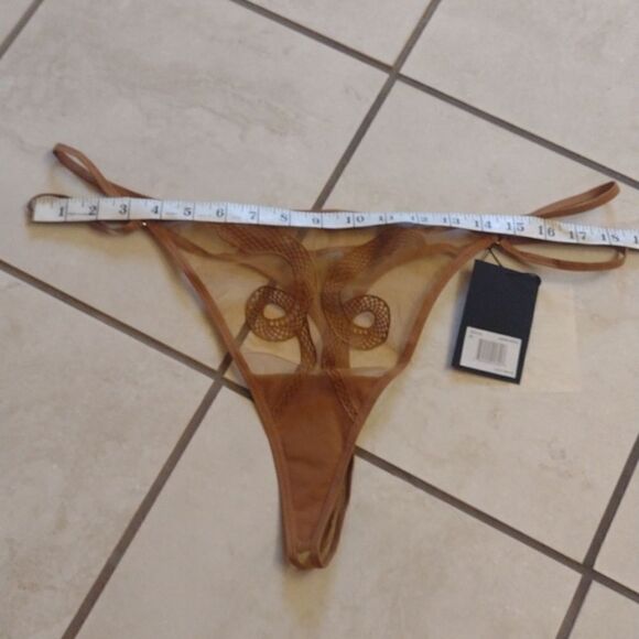 NWT Rare Thistle and Spire Medusa Thong Liquid Gold size 2X - Picture 6 of 10